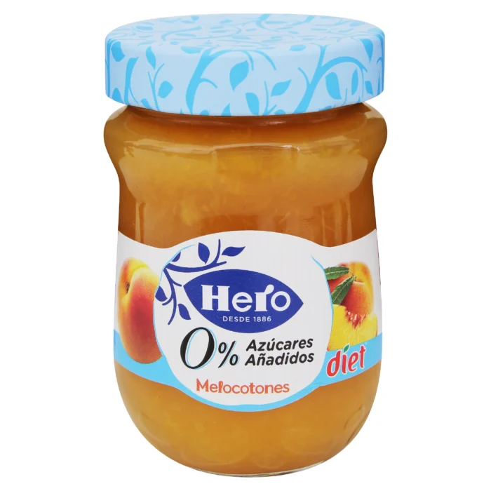 HERO Confiture de pêche 0% sucres ajoutés 280g